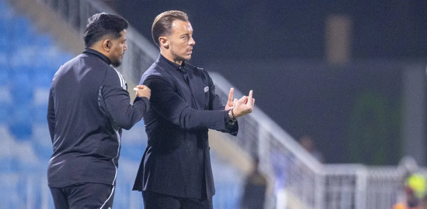 ماتياس يايسله مدرب الأهلي  (تصوير: سعد الدوسري) 