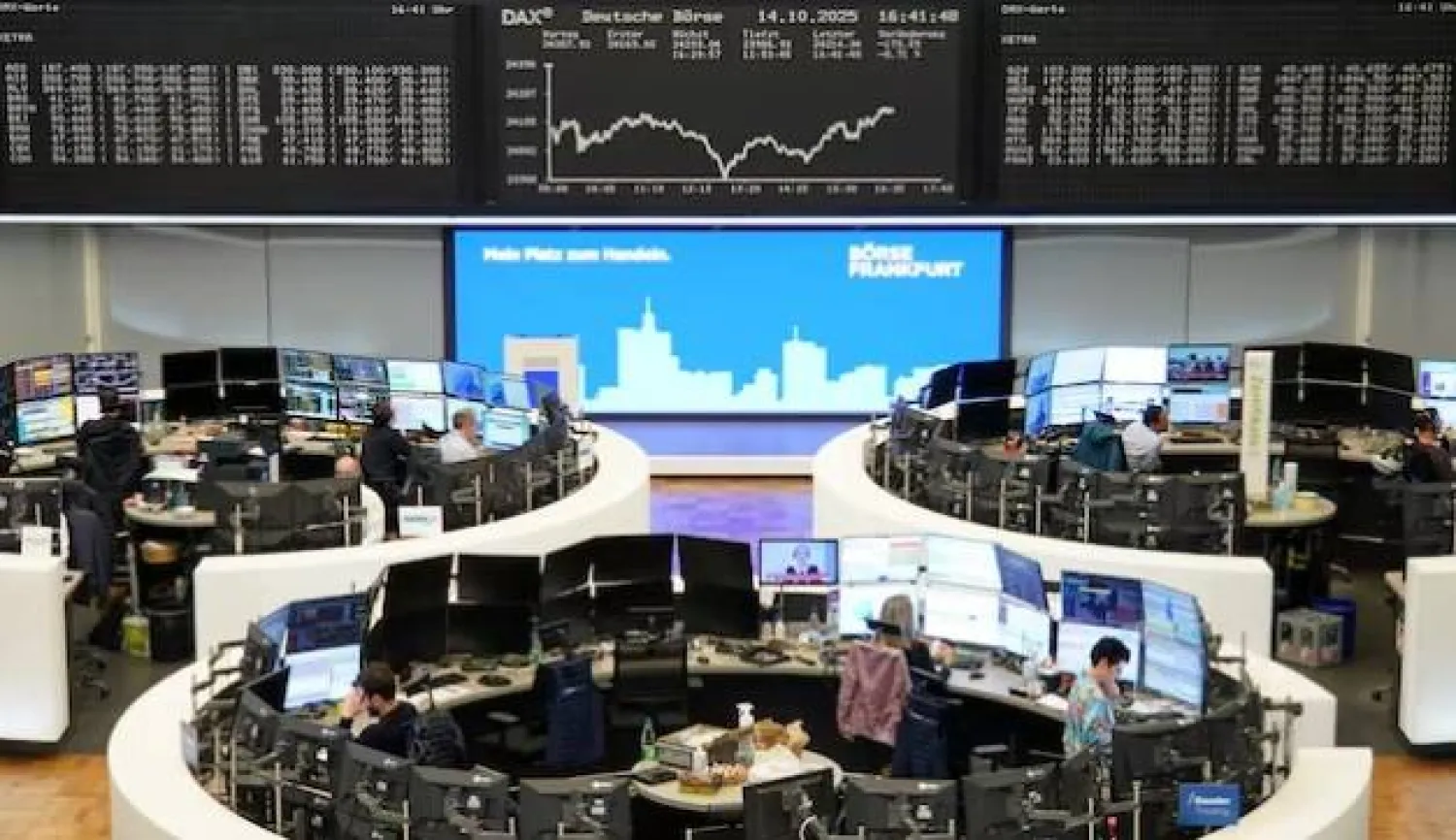 مخطط مؤشر الأسهم الألماني «داكس» في بورصة فرانكفورت (رويترز)
