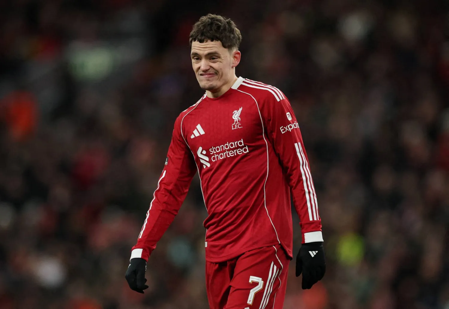 لاعب وسط ليفربول فلوريان فيرتز (رويترز)