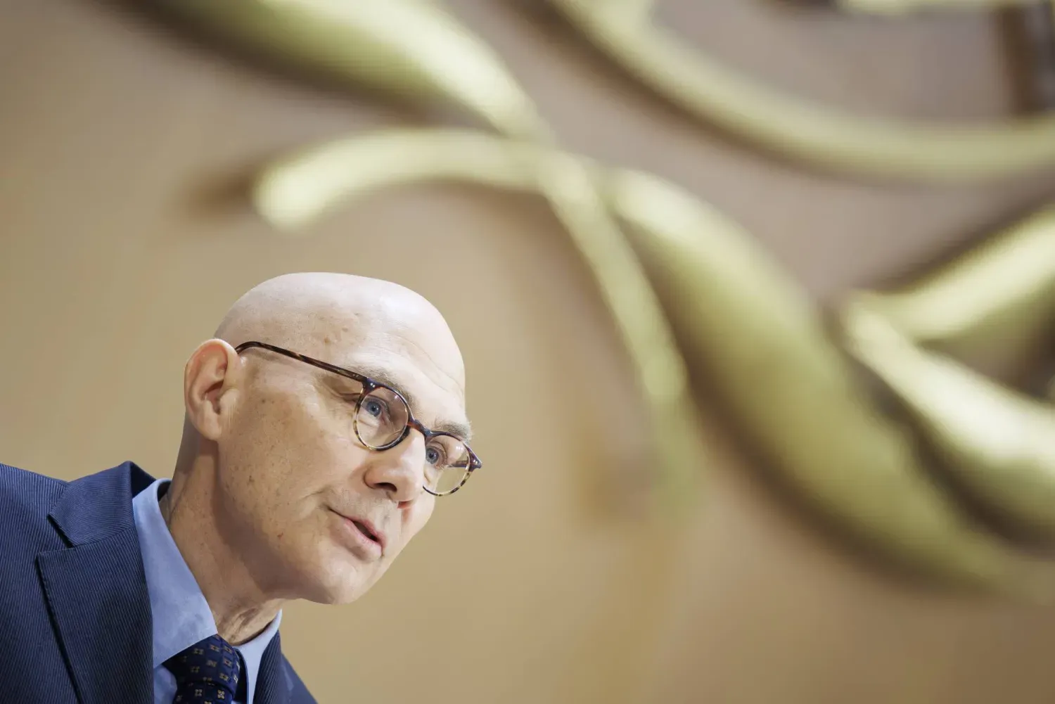 Birleşmiş Milletler (BM) İnsan Hakları Yüksek Komiseri Volker Türk, pazartesi günü Cenevre’de düzenlenen BM İnsan Hakları Konseyi’nin 11. oturumunun açılışında bir konuşma yaptı. (EPA)