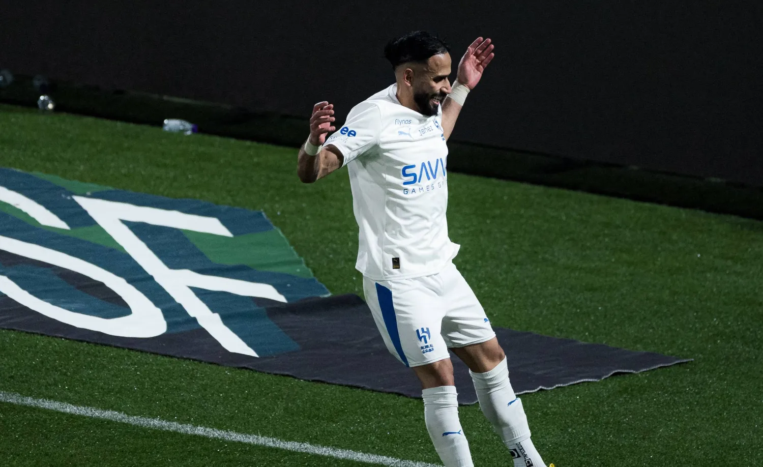 مندش خلال احتفاله بالهدف (موقع النادي)