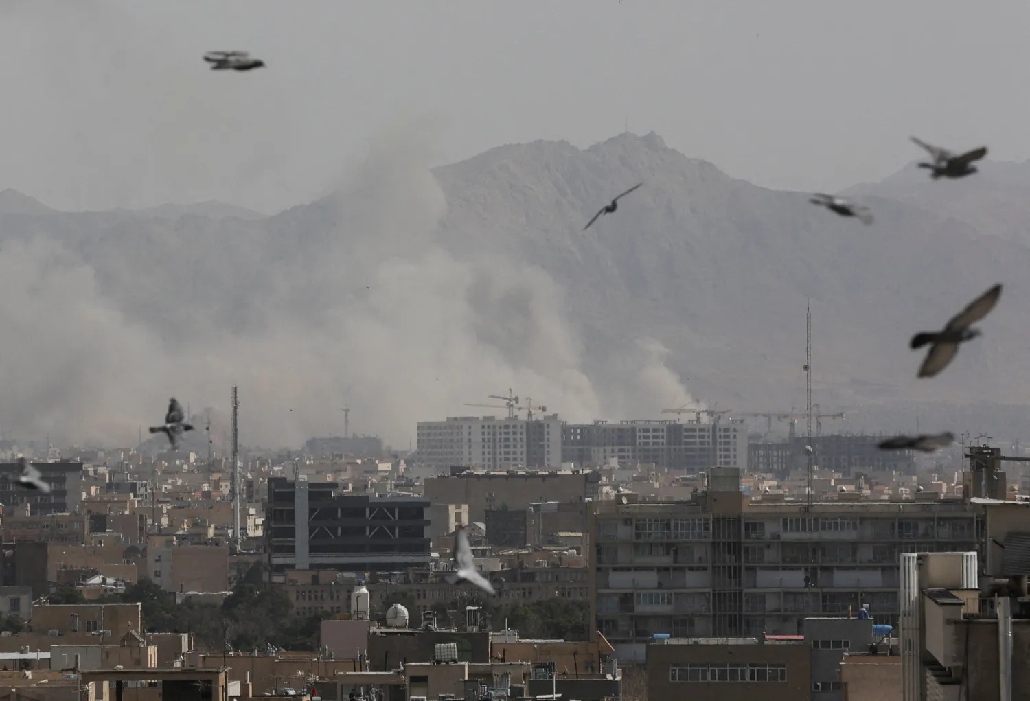 Smoke rises following an explosion, after Israel and the U.S. launched strikes on Iran, in Tehran, Iran, February 28, 2026. Majid Asgaripour/WANA (West Asia News Agency) via Reuters