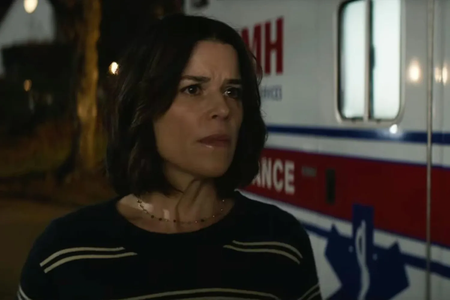 Sidney Prescott rolüyle tanınan 52 yaşındaki Kanadalı aktris Neve Campbell, stüdyoyla yaşadığı ücret anlaşmazlığı nedeniyle Haziran 2022'de korku-slasher serisi Çığlık'tan ayrılmıştı (Paramount Pictures)