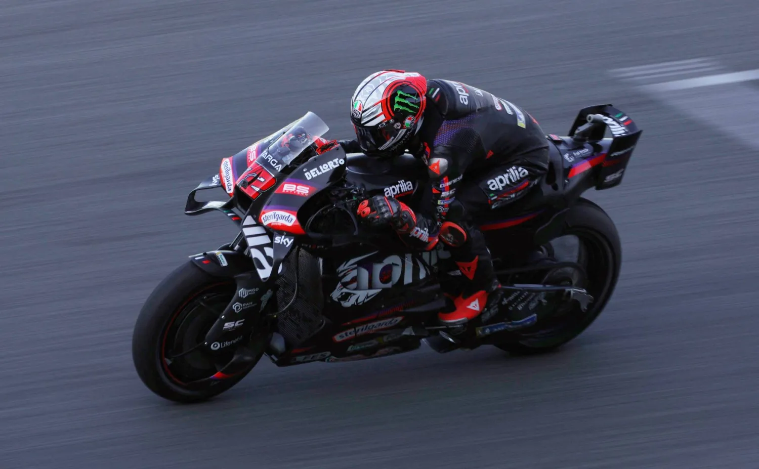  MotoGP - Thailand Grand Prix - Chang International Circuit, Buriram, Thailand - March 1, 2026 Aprilia Racing's Marco Bezzecchi in action during the MotoGP race. (Reuters)