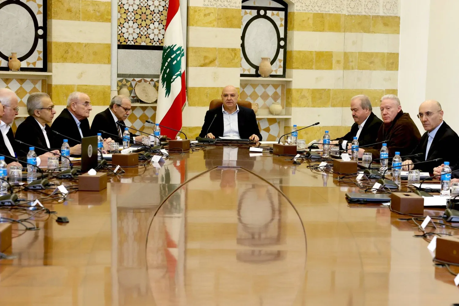 المجلس الأعلى للدفاع مجتمعاً برئاسة رئيس الجمهورية جوزيف عون (الرئاسة اللبنانية)