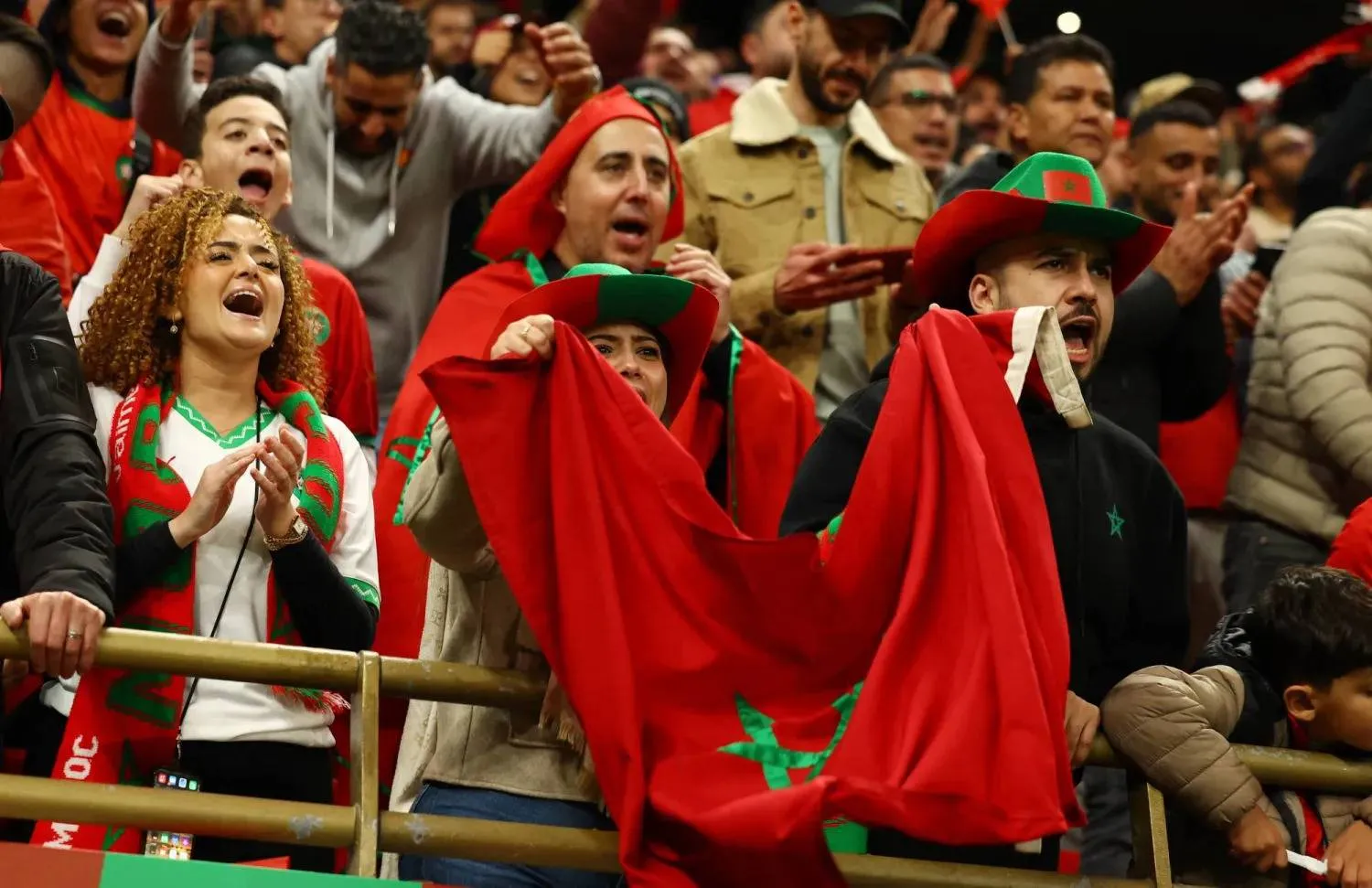 جماهير المغرب في كأس الأمم الأفريقية (رويترز)