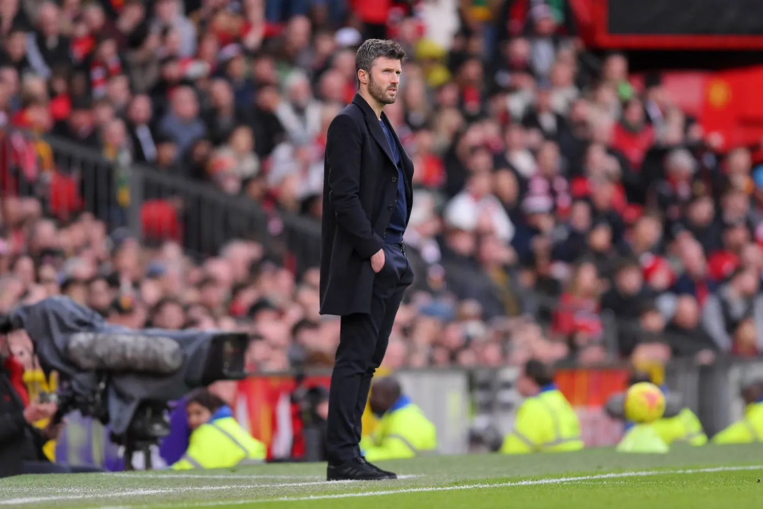 مايكل كاريك مدرب مانشستر يونايتد (إ.ب.أ)