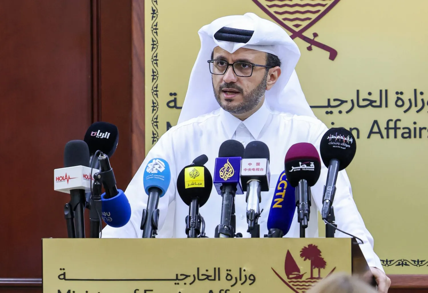 الدكتور ماجد الأنصاري المتحدث الرسمي لوزارة الخارجية القطرية (الخارجية القطرية)