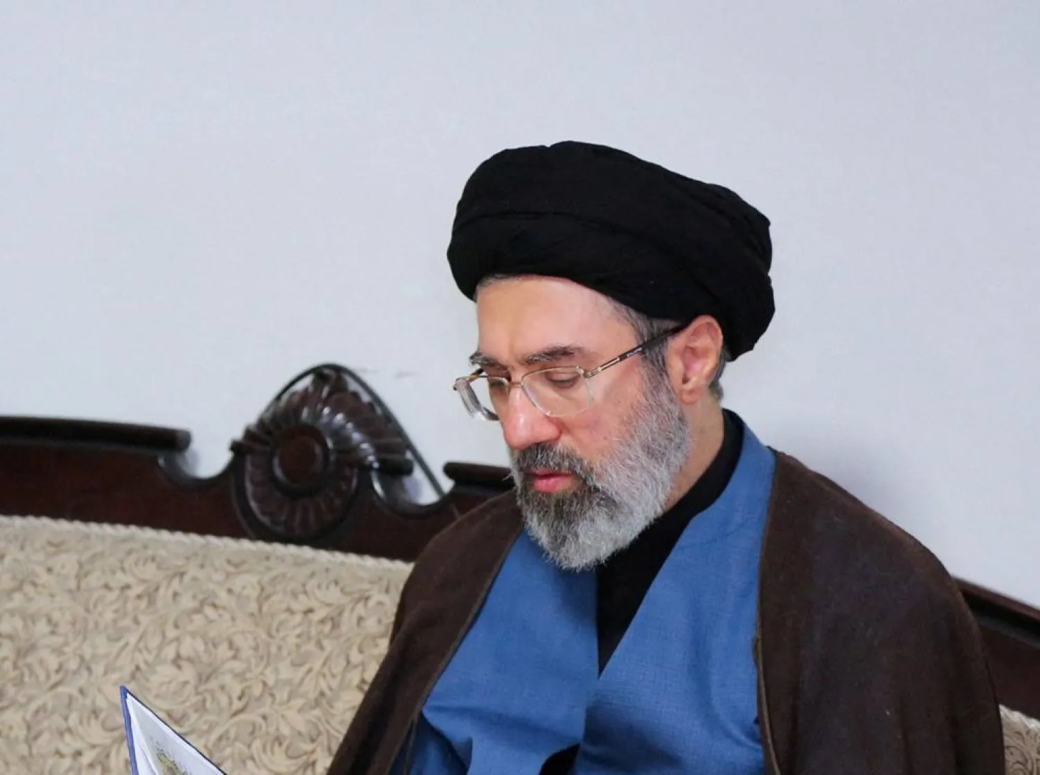Mojtaba Khamenei, the second son of Iran's late Supreme Leader Ali Khamenei, visits Hezbollah's office in Tehran, Iran, October 1, 2024. Office of the Iranian Supreme Leader/WANA (West Asia News Agency)/Handout via Reuters