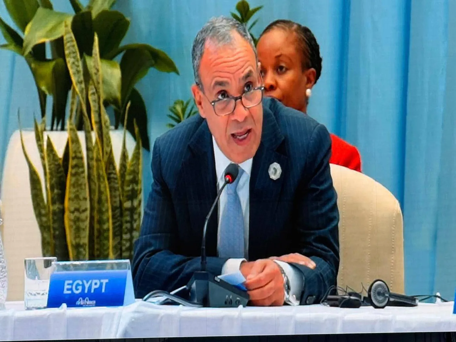 وزير الخارجية المصري بدر عبد العاطي خلال إحدى الفعاليات الشهر الماضي (الخارجية المصرية)