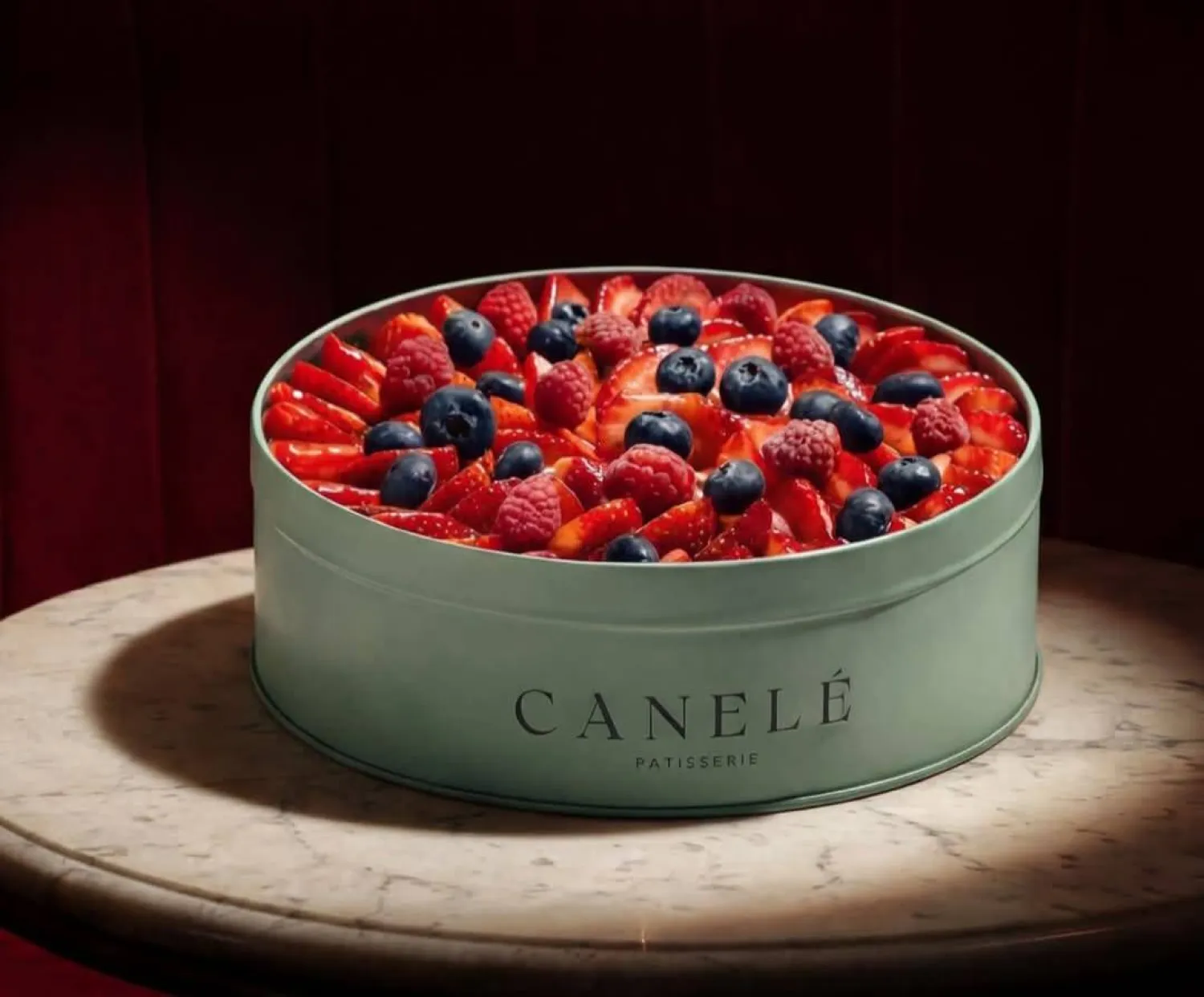 كنافة بالتوت أحد اختراعات حلوى رمضان (إنستغرام)