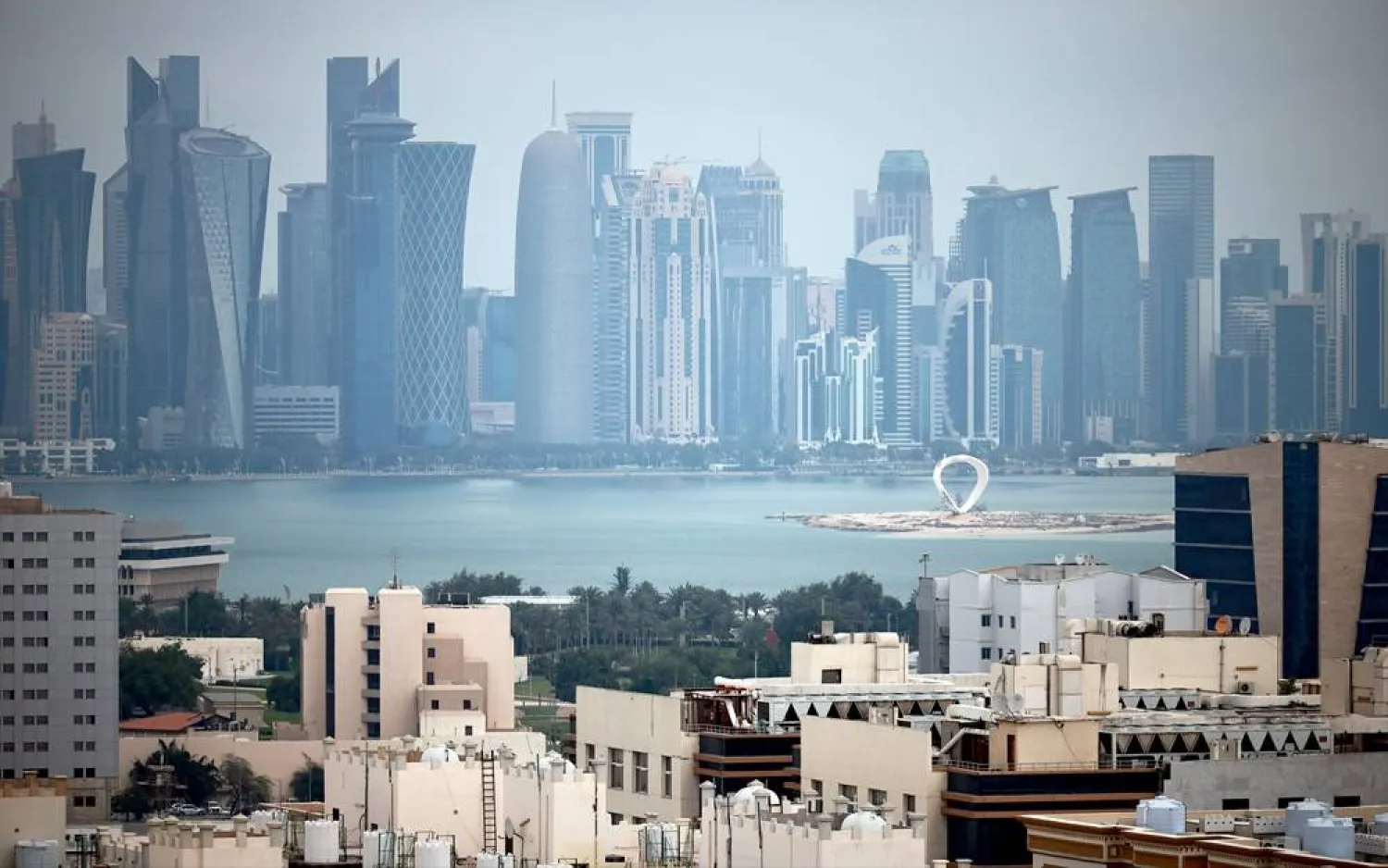 The skyline of Doha, Qatar, 04 March 2026. (EPA)