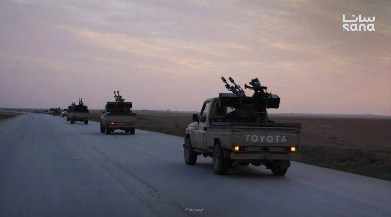 آليات للجيش السوري بمنطقة القلمون (وزارة الدفاع السورية)