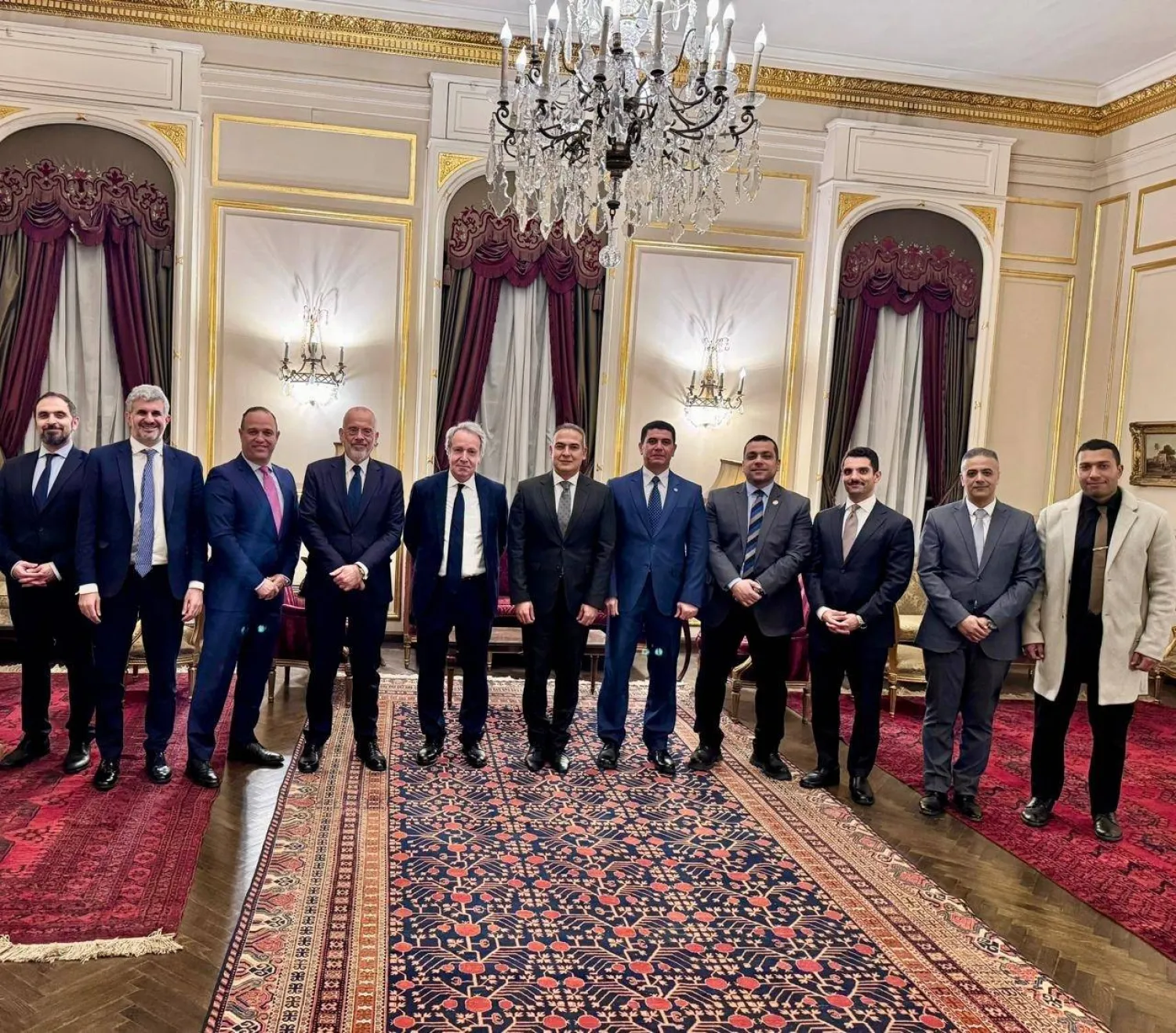 جانب من المشاورات المصرية-اليونانية الدورية حول ليبيا برئاسة السفير باسل صلاح (الخارجية المصرية)