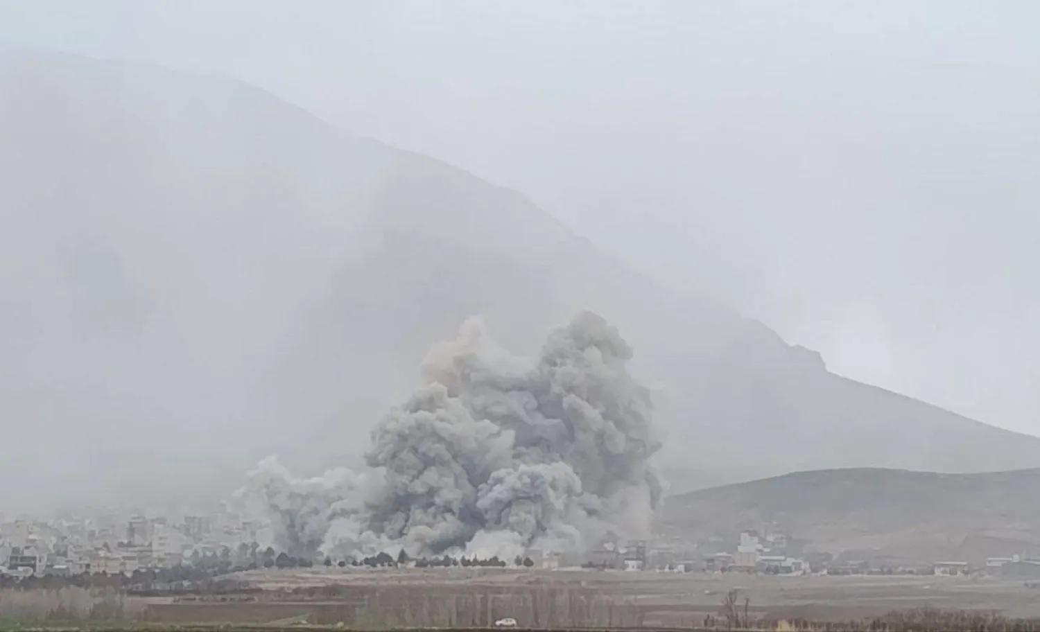 ضربة جوية على قاعدة لـ«الحرس الثوري» في كرمانشاه (شبكات التواصل)