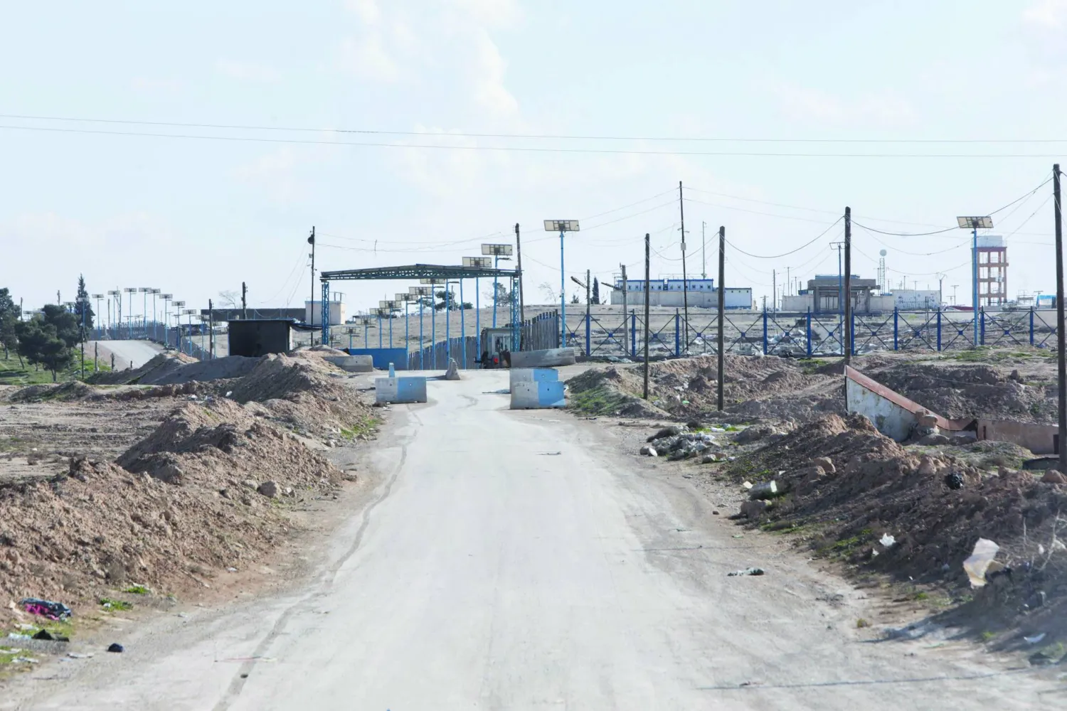 مخيم الهول شمال شرقي سوريا بتاريخ 24 فبراير وقد أغلقته السلطات السورية بعد تسلمه (أ.ف.ب)