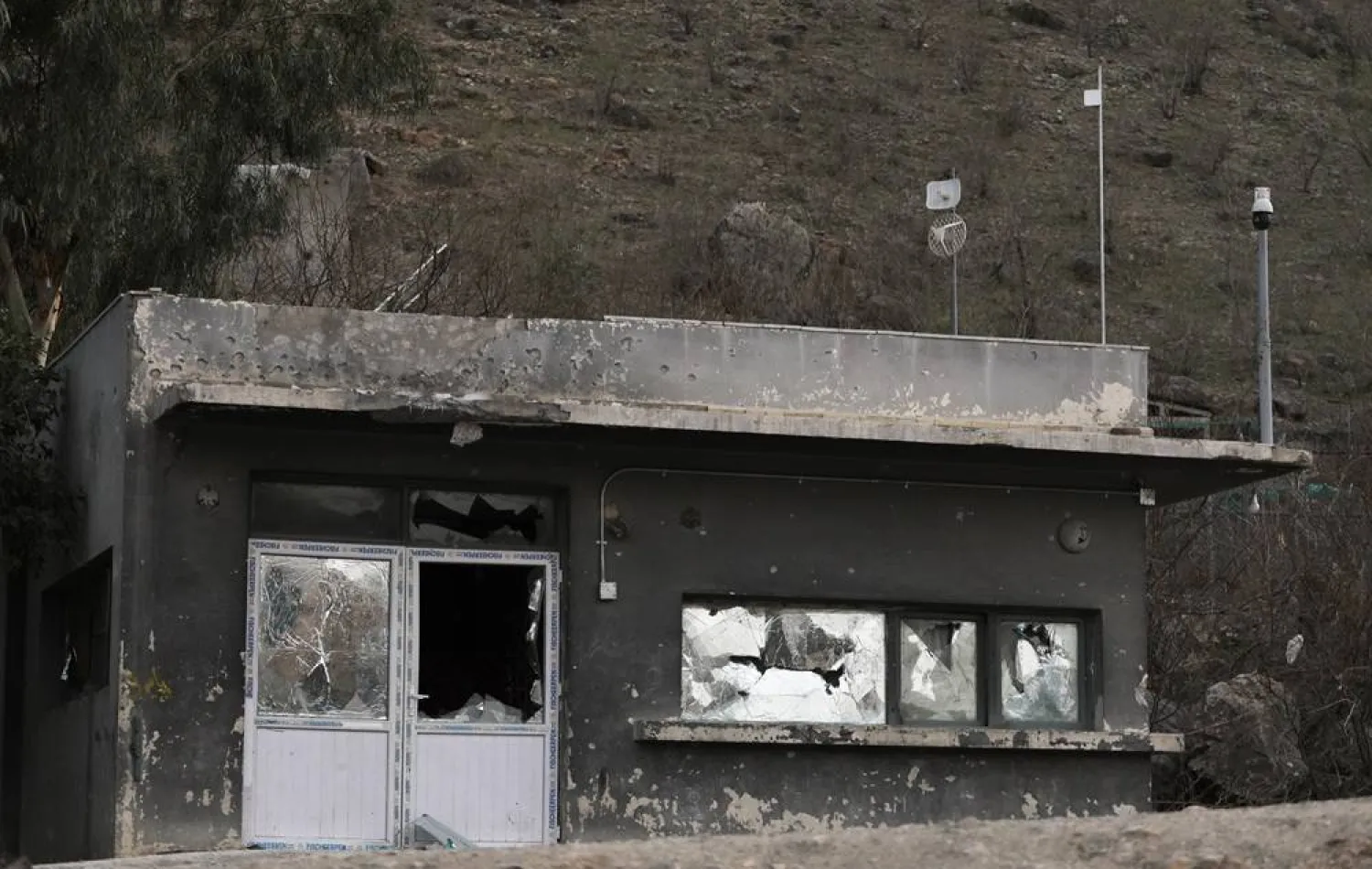 A view of damage caused by Afghan-Pakistan border clashes near the Torkham border in Nangarhar province, Afghanistan, 05 March 2026. (EPA)
