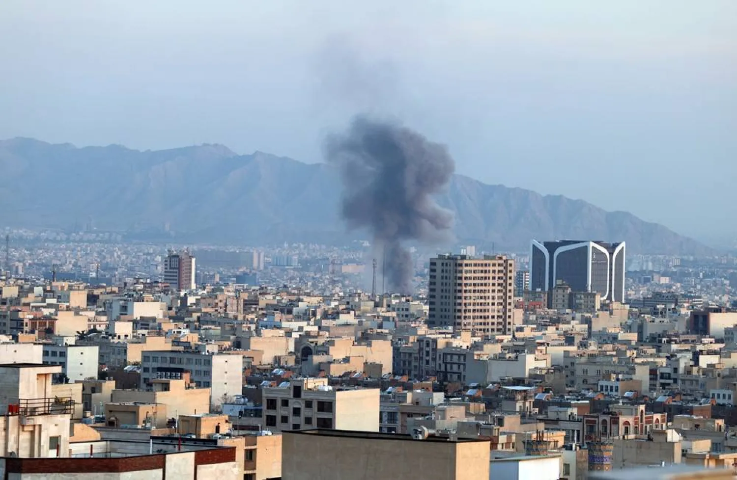 Smoke rises after an airstrike in central Tehran, Iran, 06 March 2026. (EPA)