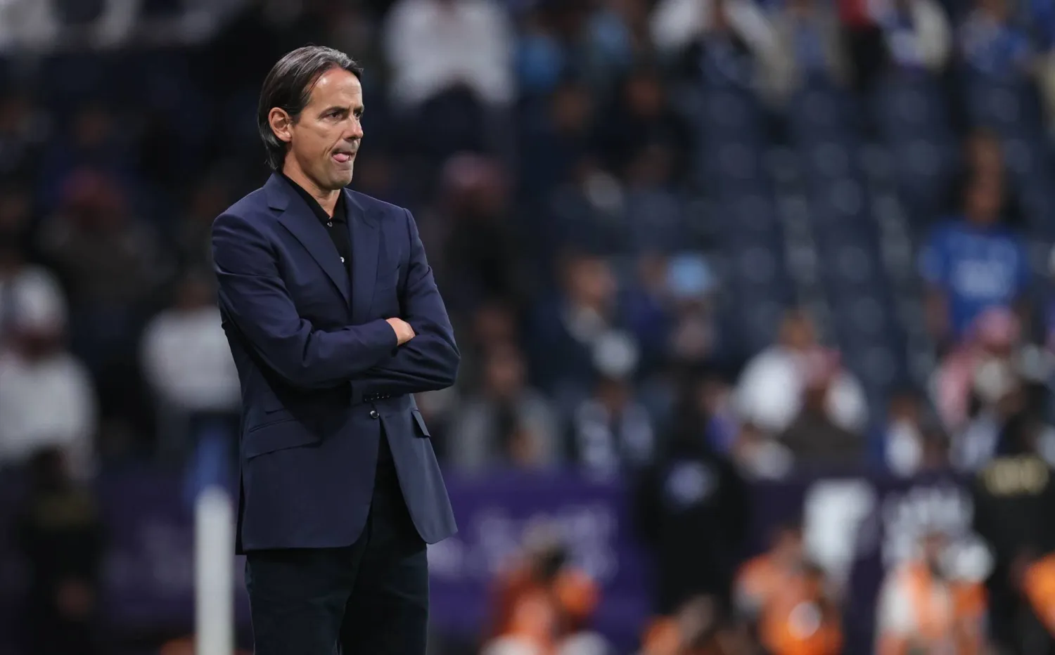 مدرب نادي الهلال سيموني إنزاغي (تصوير: سعد العنزي) 