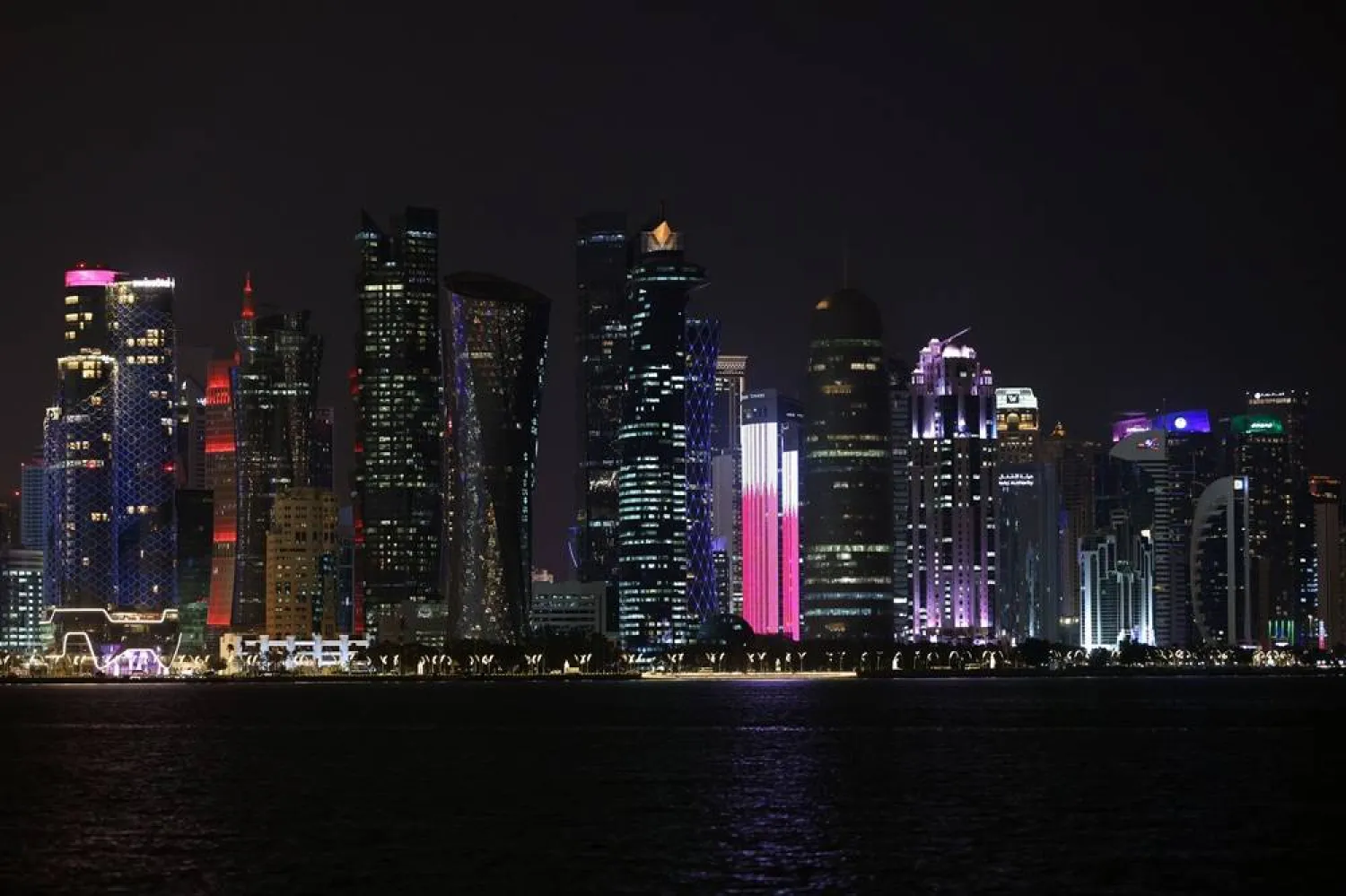  04 March 2026, Qatar, Doha: A general view shows buildings in the West Bay district of Doha. (dpa)
