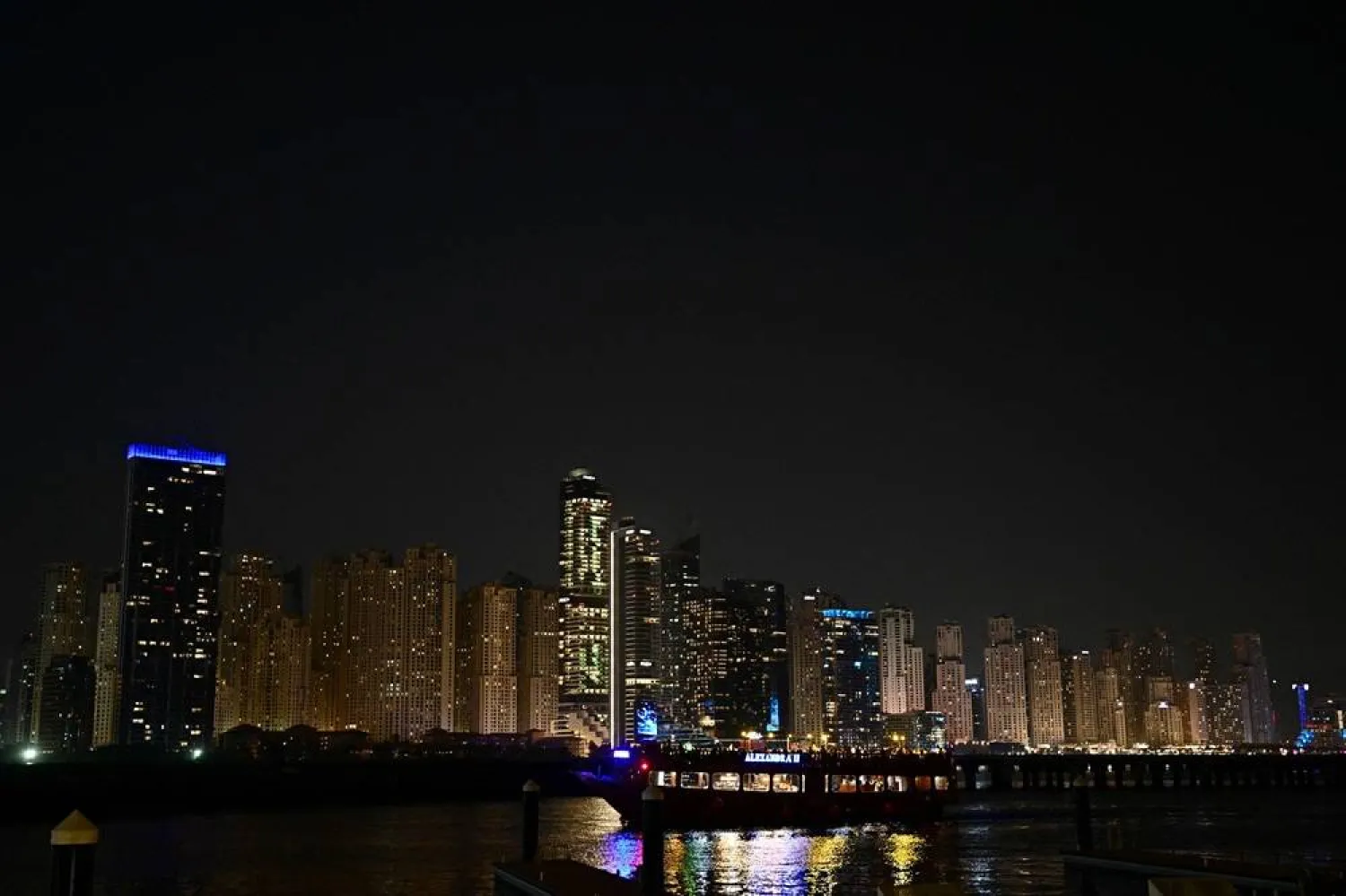 A view of Jumeirah Beach Residence (JBR ) in Dubai on March 3, 2026. (AFP)