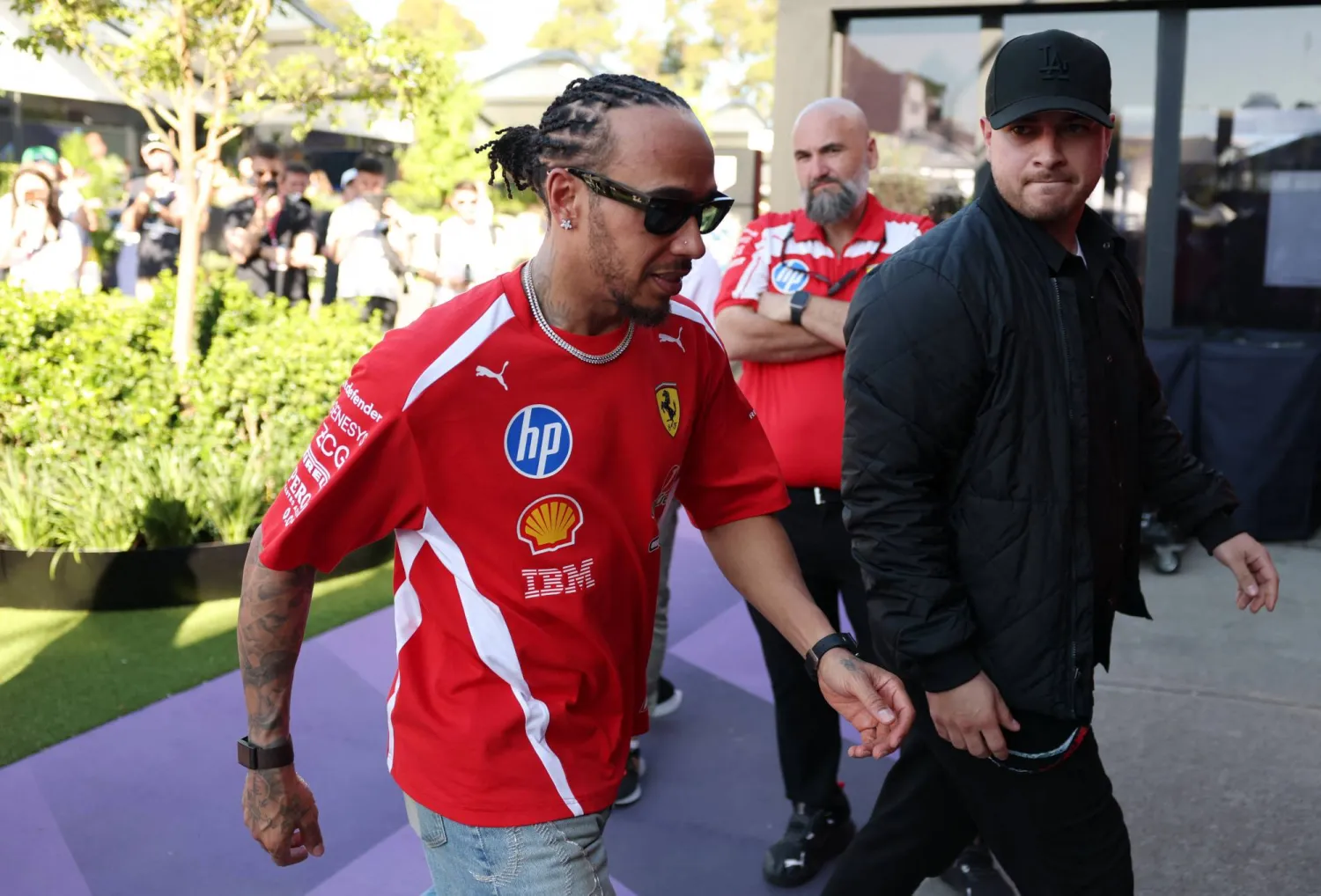 بطل العالم السابق سبع مرات لويس هاميلتون (رويترز)