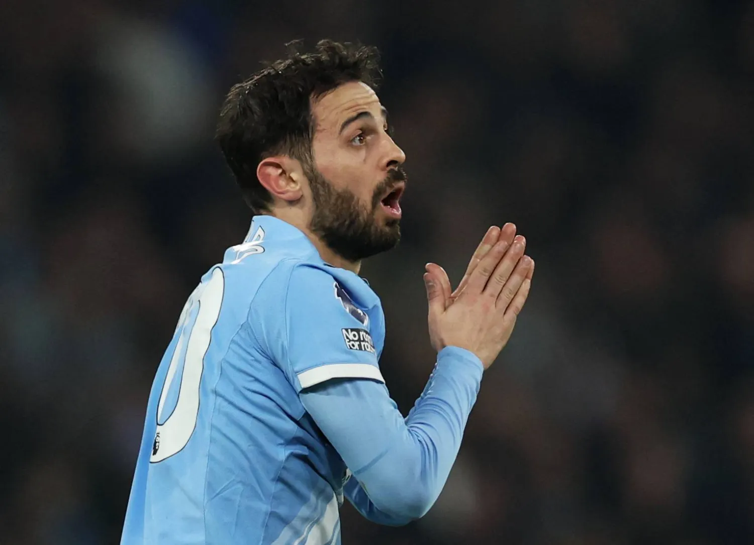 البرتغالي برناردو سيلفا نجم نادي مانشستر سيتي (رويترز)