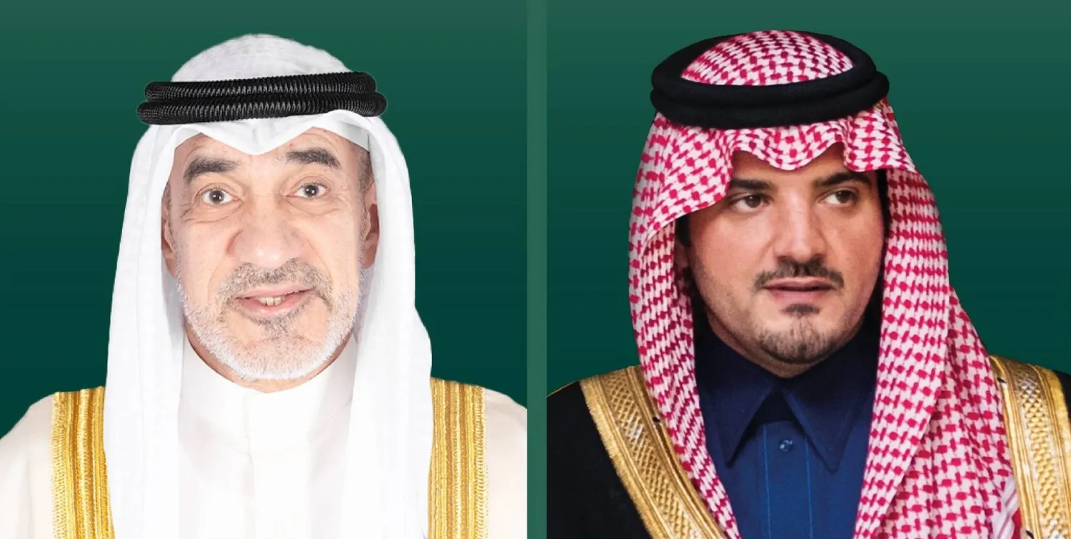 الأمير عبد العزيز بن سعود والشيخ فهد يوسف الصباح (الشرق الأوسط)