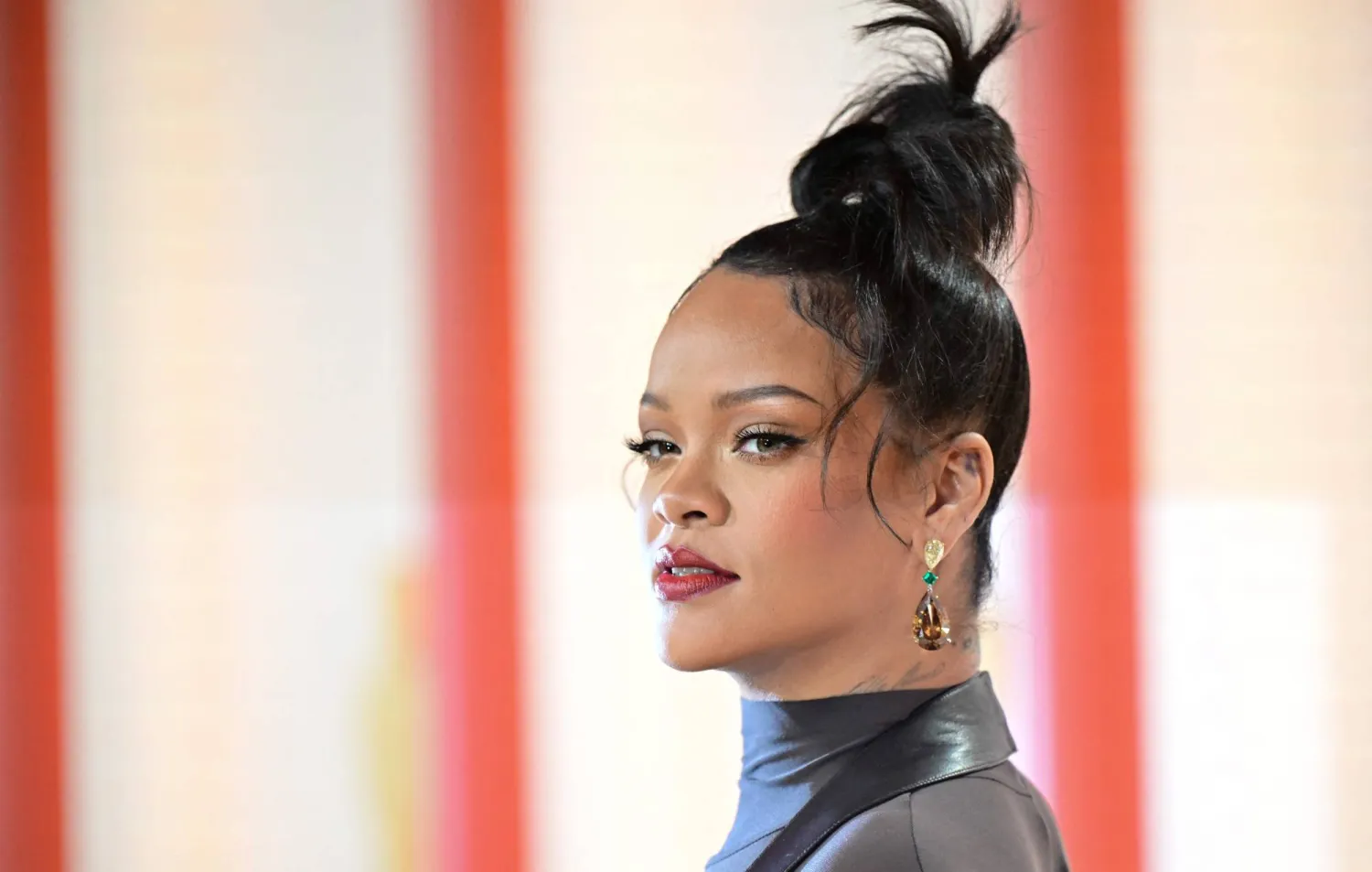 Barbadian singer and actress Rihanna attends the 95th Annual Academy Awards at the Dolby Theater in Hollywood, California on March 12, 2023. (AFP)