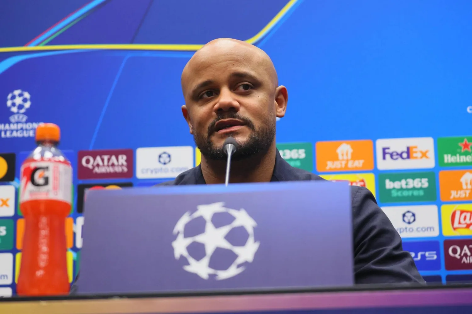 المدرب البلجيكي لبايرن ميونيخ الألماني فنسن كومباني (إ.ب.أ)