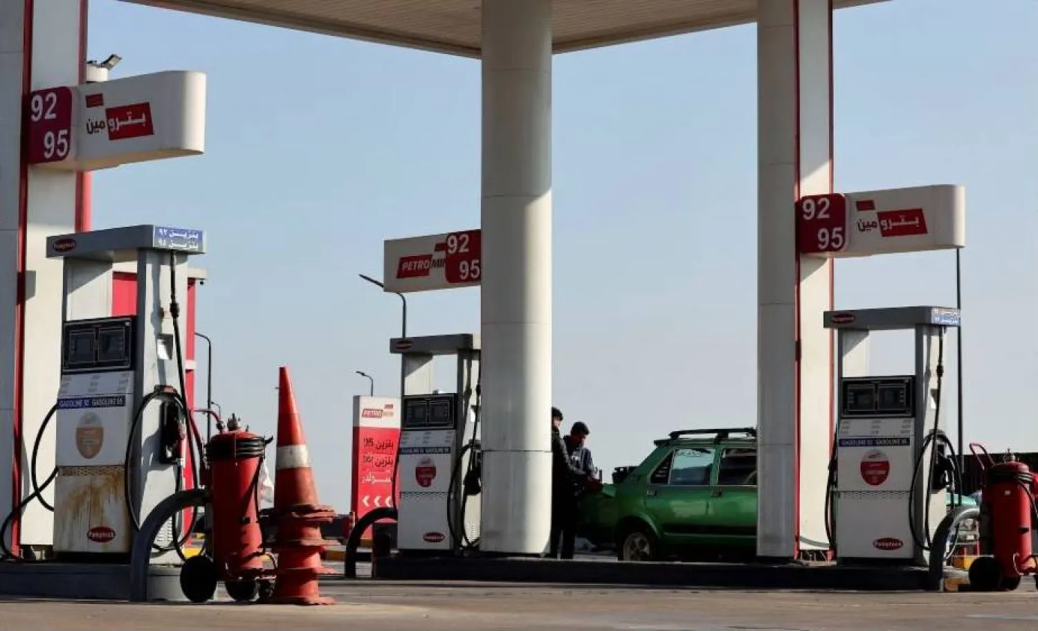 A gas station in the Egyptian capital, Cairo. (Reuters)