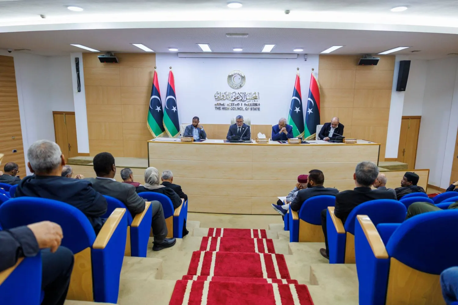 صورة وزعها المجلس الأعلى للدولة لاجتماعه في طرابلس