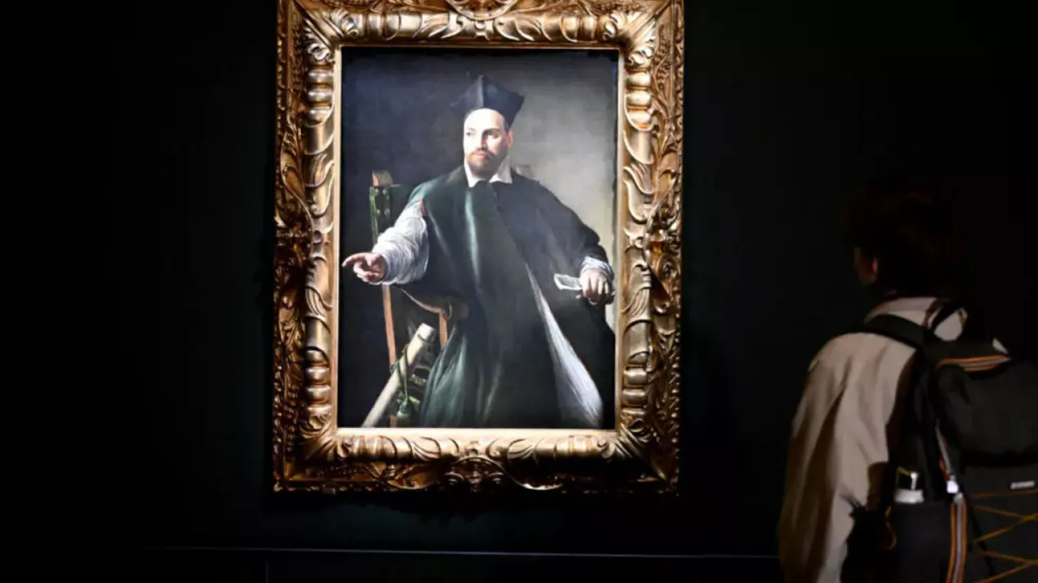 The portrait of Monsignor Maffeo Barberini was painted by Italian master Caravaggio when the nobleman born in 1568 was in his 30s © Alberto PIZZOLI / AFP/File
