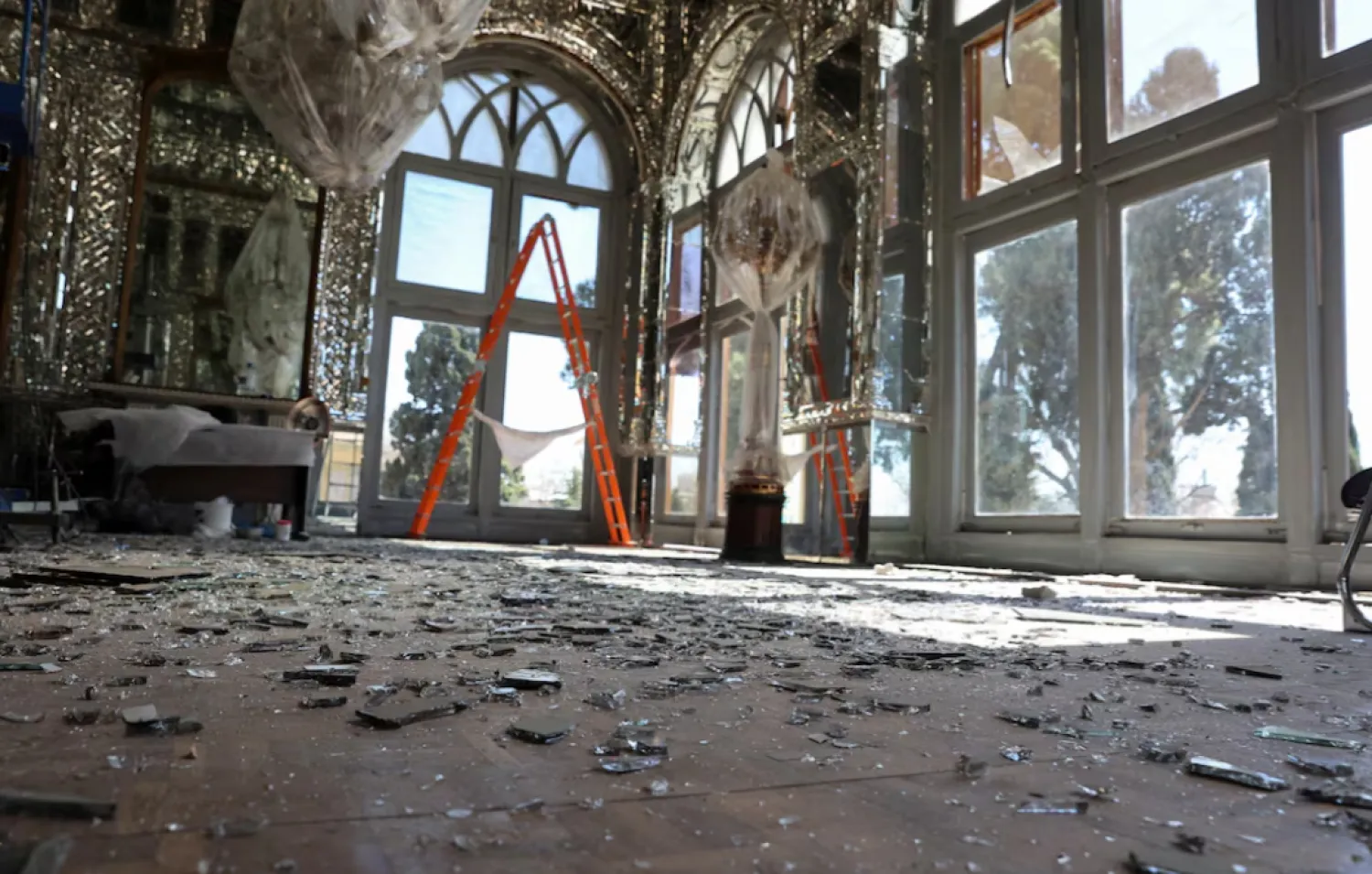 Debris at the historical monument Golestan Palace after it was damaged in an Israeli and US strike, amid the US-Israeli conflict with Iran, in Tehran, Iran, March 3, 2026. Majid Asgaripour/WANA (West Asia News Agency) via REUTERS/File Photo 