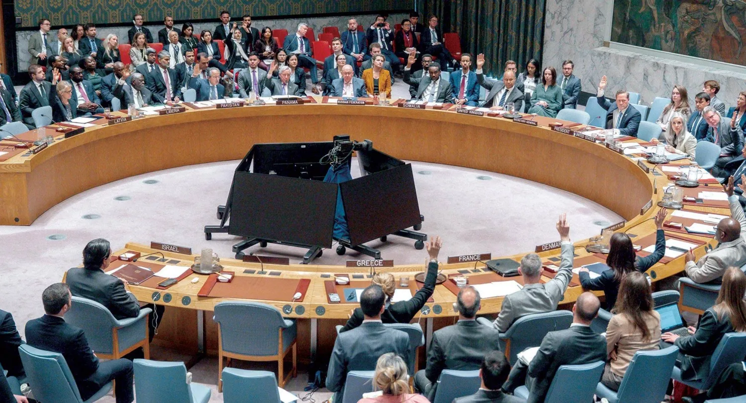 The Security Council during its meeting on Wednesday (EPA)