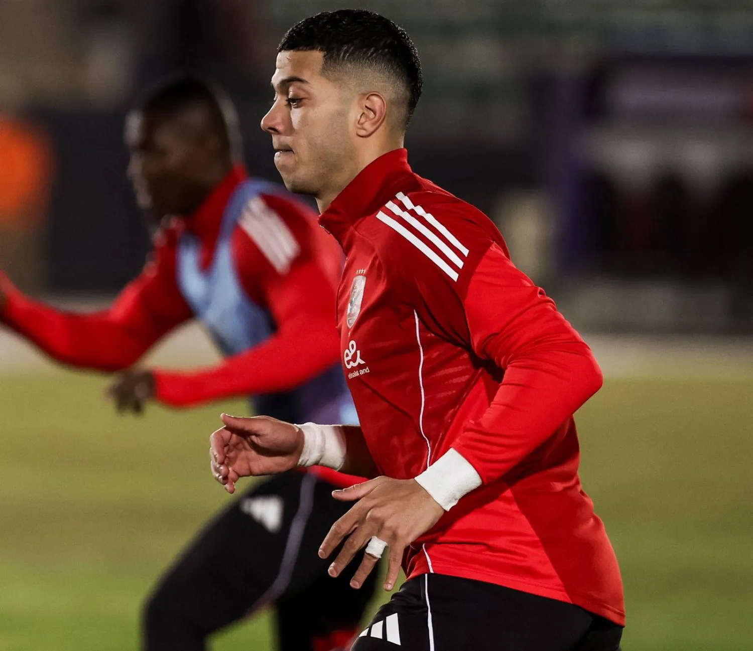 من الحصص التدريبية الأخيرة لنادي الأهلي استعداداً لمواجهة الترجي (نادي الأهلي المصري)