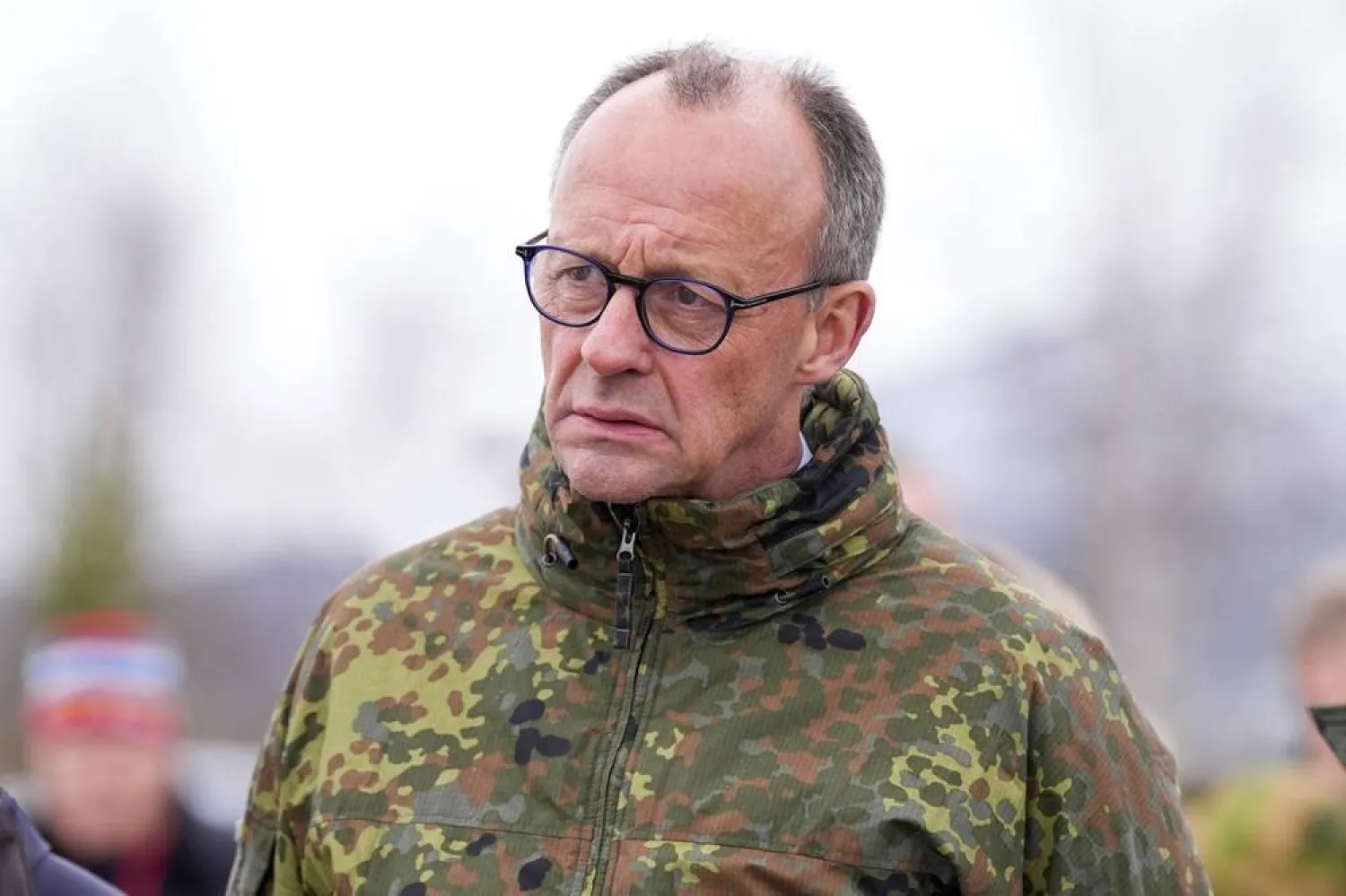 German Chancellor Friedrich Merz in Bardufoss in connection with Cold response 2026, in Bardufoss, Norway, 13 March 2026. (EPA) 
