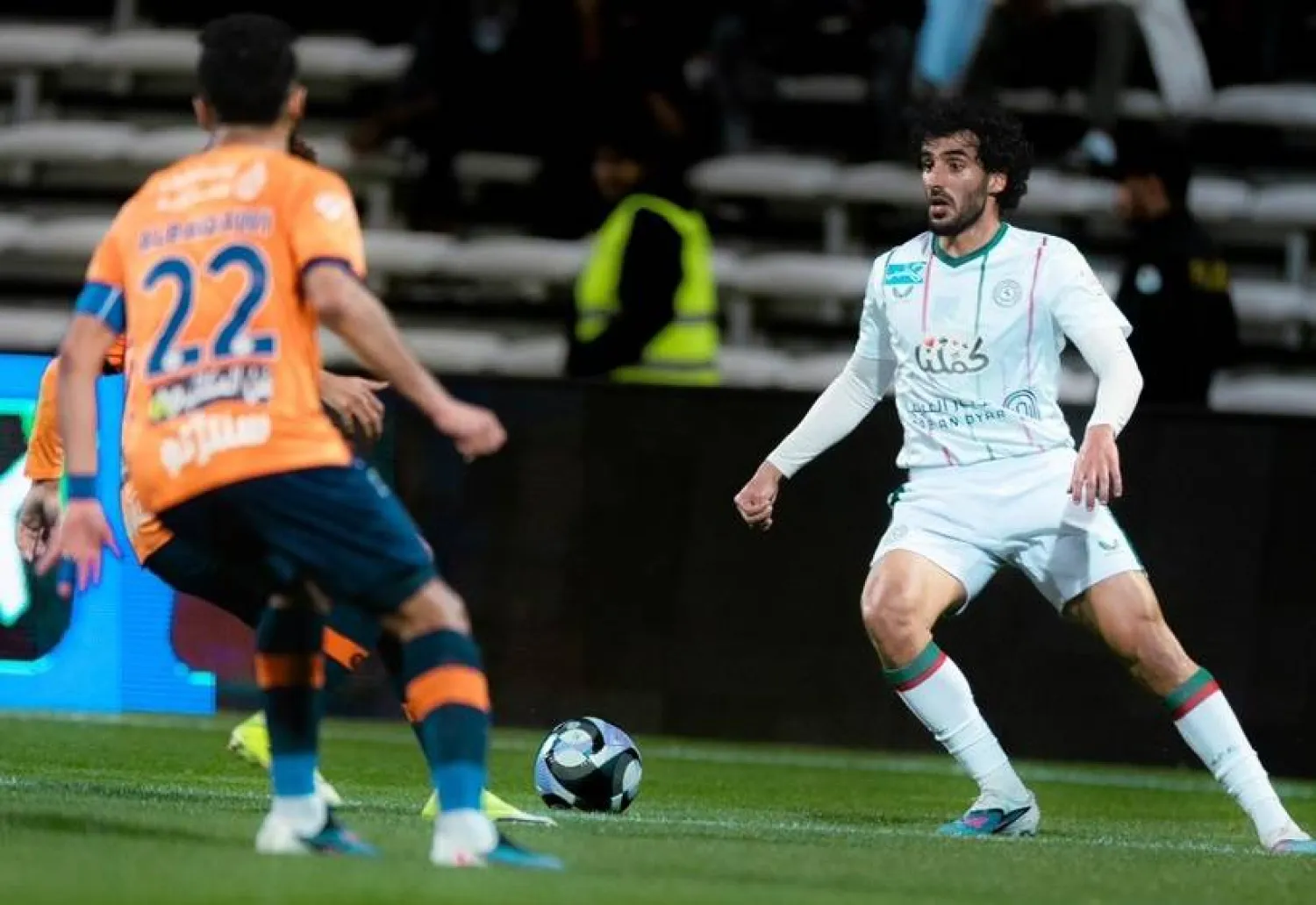 من المواجهة التي جمعت الفيحاء والاتفاق في المجمعة (موقع نادي الاتفاق)