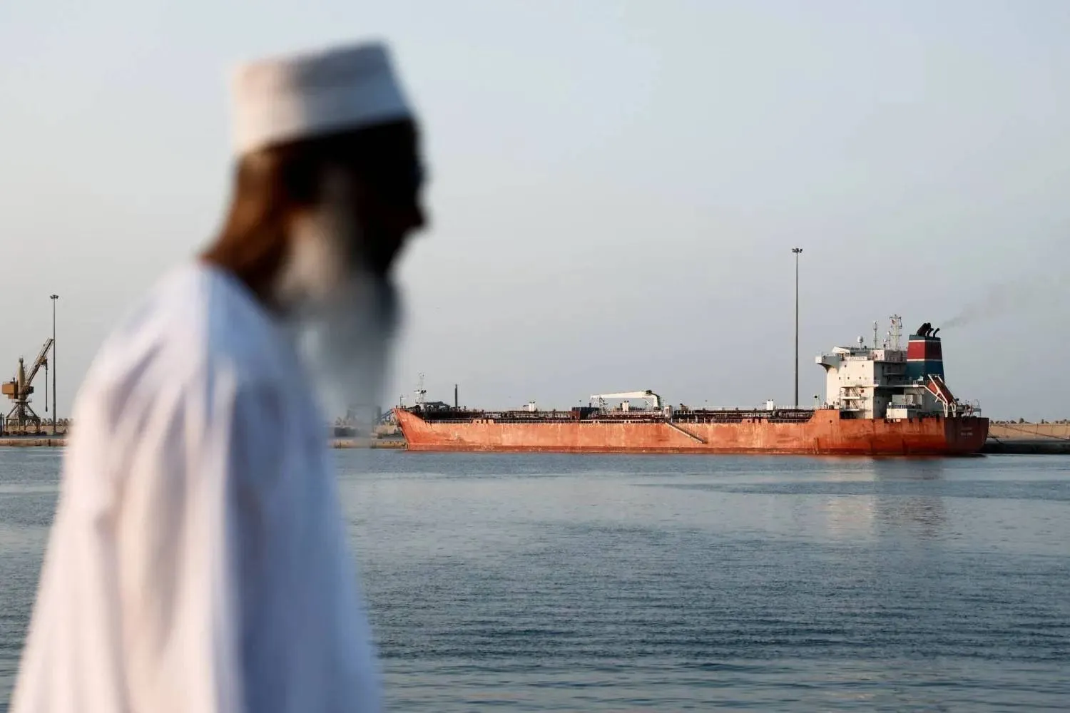 The Callisto tanker sits anchored in Port Sultan Qaboos as the traffic is down in the Strait of Hormuz, amid the US-Israeli conflict with Iran, in Muscat, Oman, March 12, 2026. REUTERS/Benoit Tessier