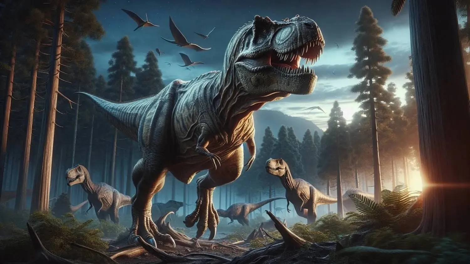 «تي ريكس» أحد أشهر أنواع الديناصورات آكلات اللحوم ضخمة الحجم (شاترستوك)