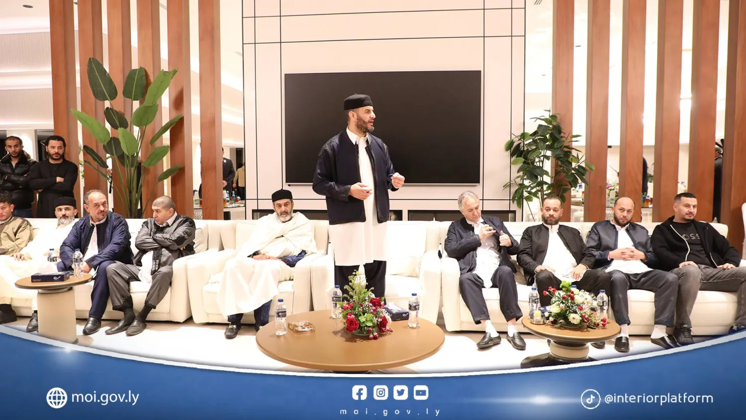 الطرابلسي خلال حفل الإفطار بالزاوية (داخلية الوحدة)