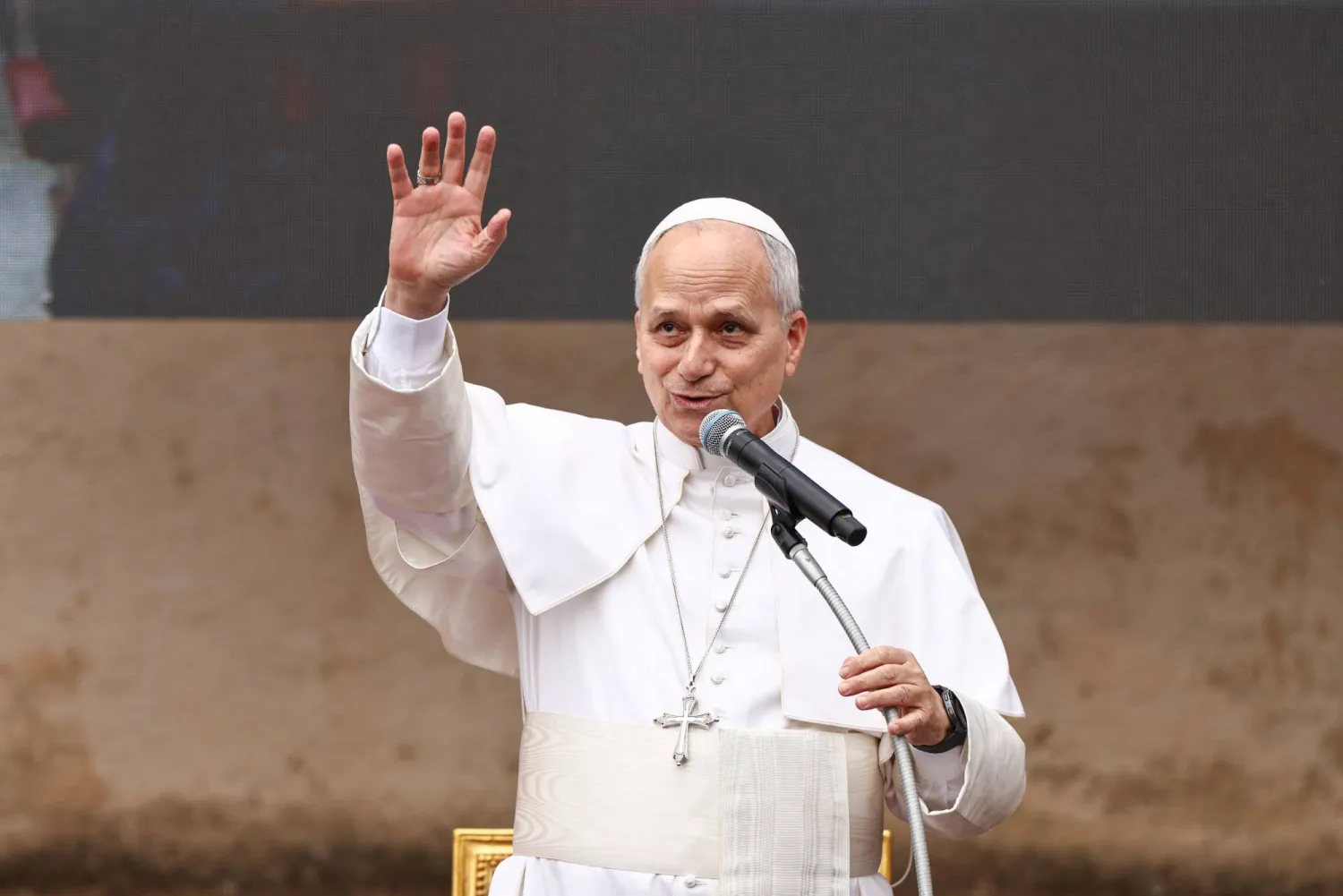 البابا لاوون الرابع عشر (رويترز)