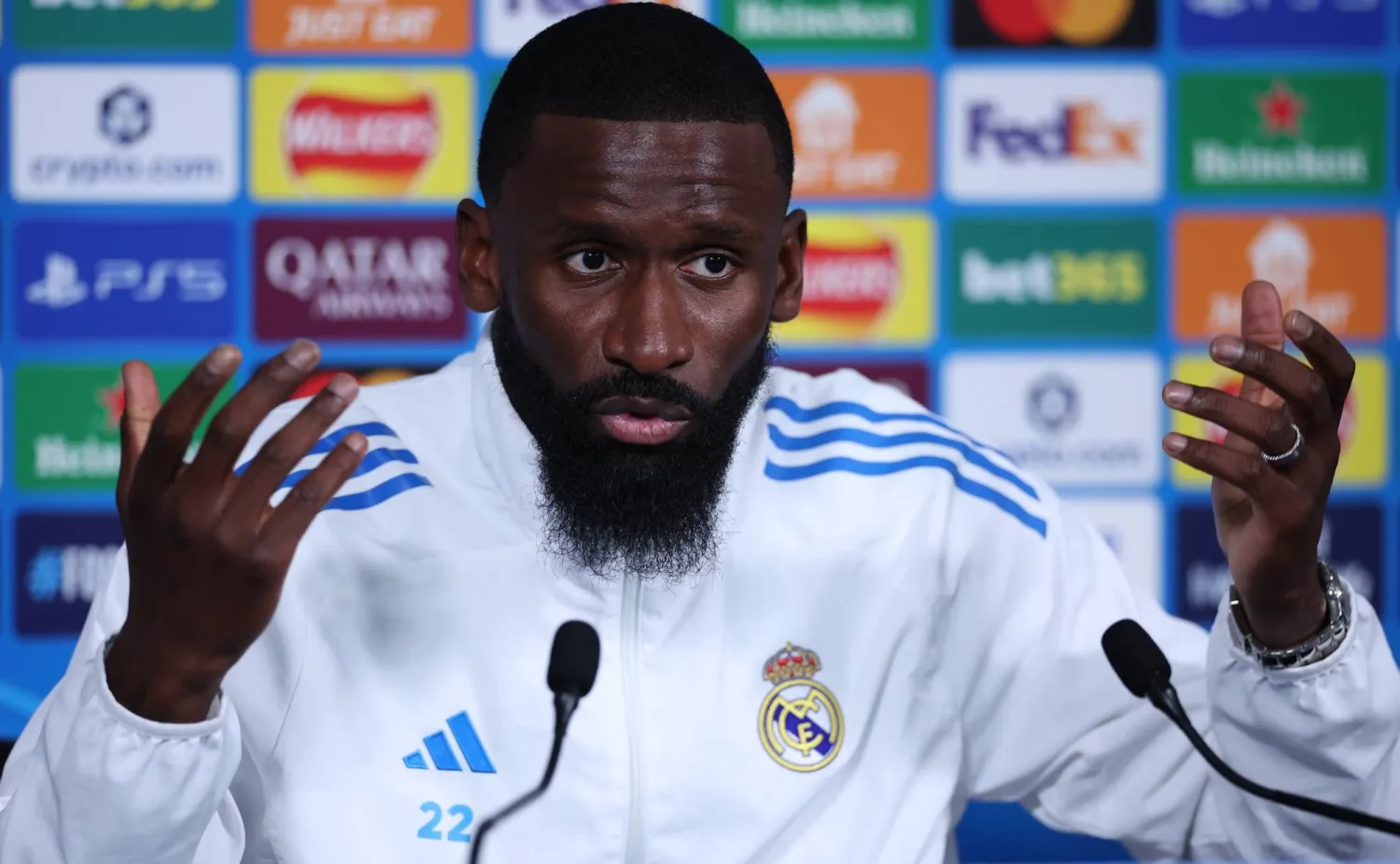 الألماني أنطونيو روديغر مدافع ريال مدريد (إ.ب.أ)