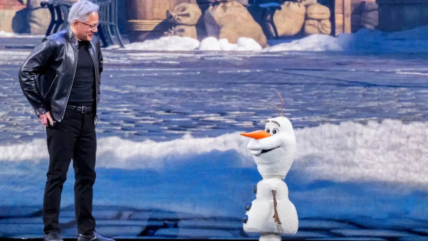 Nvidia CEO Jensen Huang says artificial intelligence powered by the company's graphics processing units is quickly infusing nearly everything from Disney character robots to data centers that may one day be orbiting the planet. JOSH EDELSON / AFP
