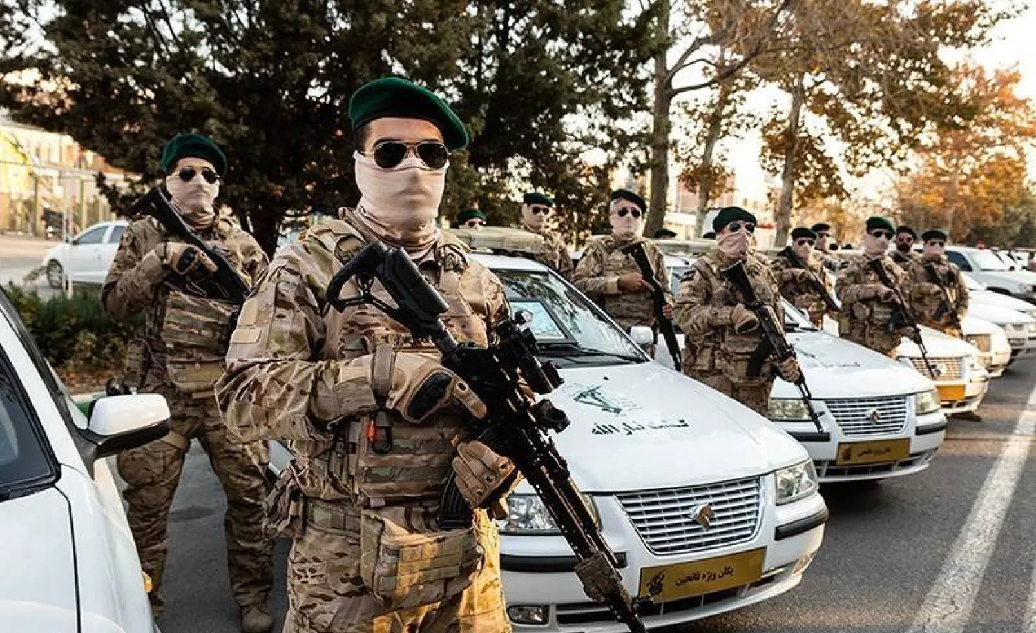 دوريات لـ«الباسيج» تابعة لوحدة القوات الخاصة «ثار الله» المسؤولة عن حماية أمن العاصمة طهران (أرشيفية - تسنيم)