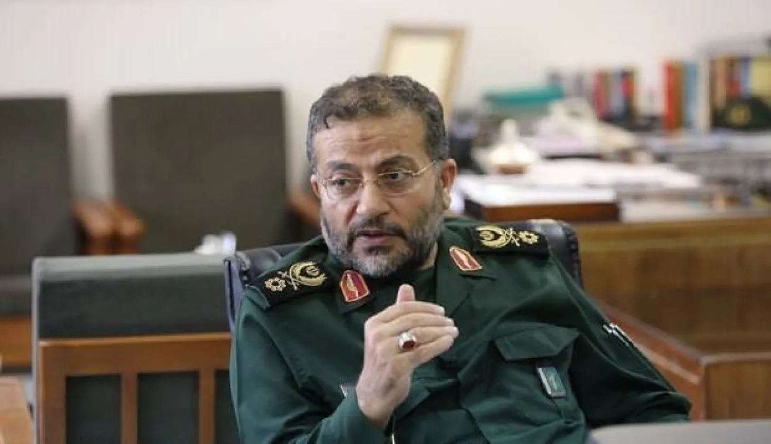 غلام رضا سليماني قائد قوات «الباسيج» في إيران (مهر)