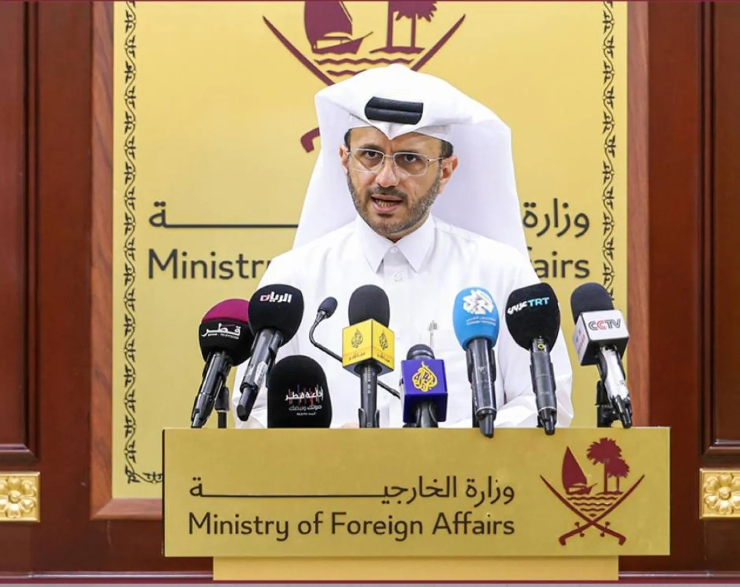 ماجد الأنصاري المتحدث الرسمي باسم وزارة الخارجية القطرية (قنا)