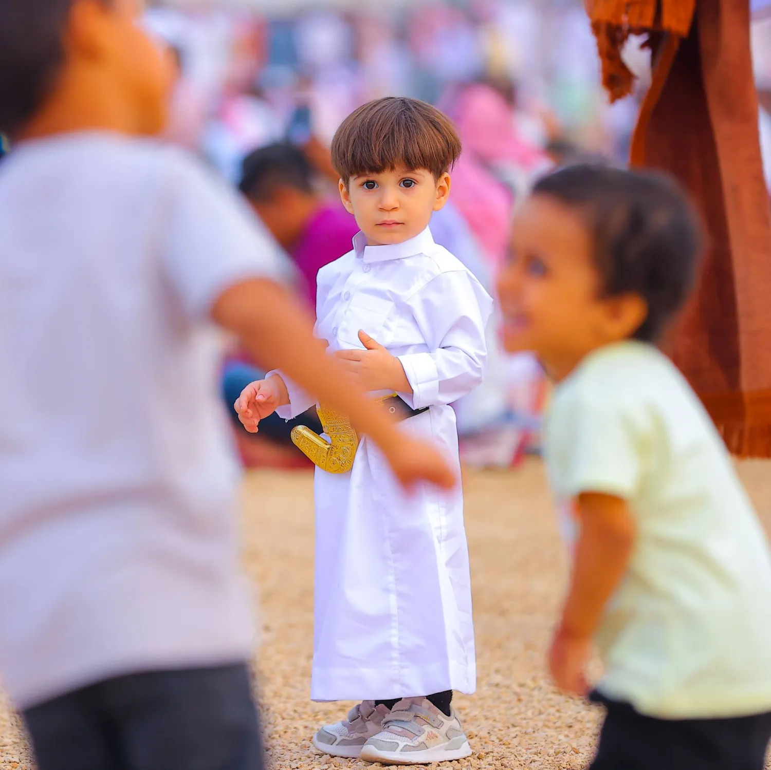 الأطفال أكثر افراد المجتمع فرائحية بالعيد – أرشيفية (تصوير: سعد الدوسري)