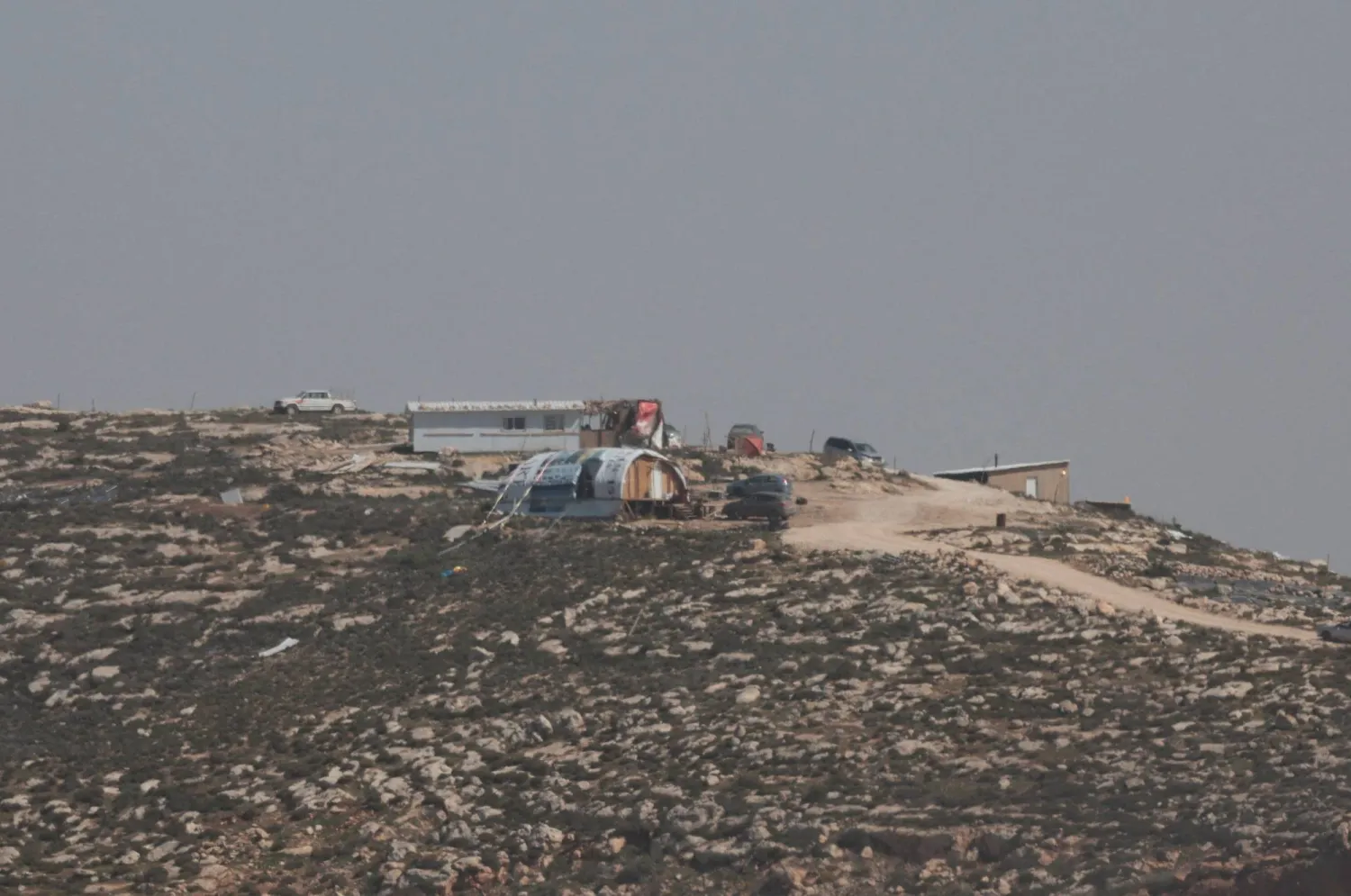 New settlements near Abu Falah village, near Ramallah in the Israeli-occupied West Bank, March 11, 2026. (Reuters)
