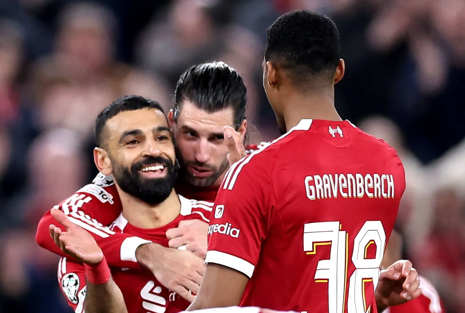 صلاح محتفلا بالهدف (إ.ب.أ)